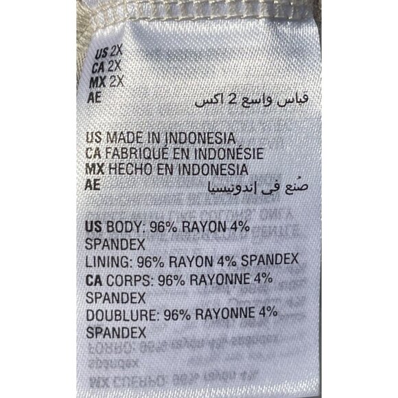 Bar III Plus Size 2X Cheetah Print Sleeveless Top self lined front body only - Picture 6 of 8